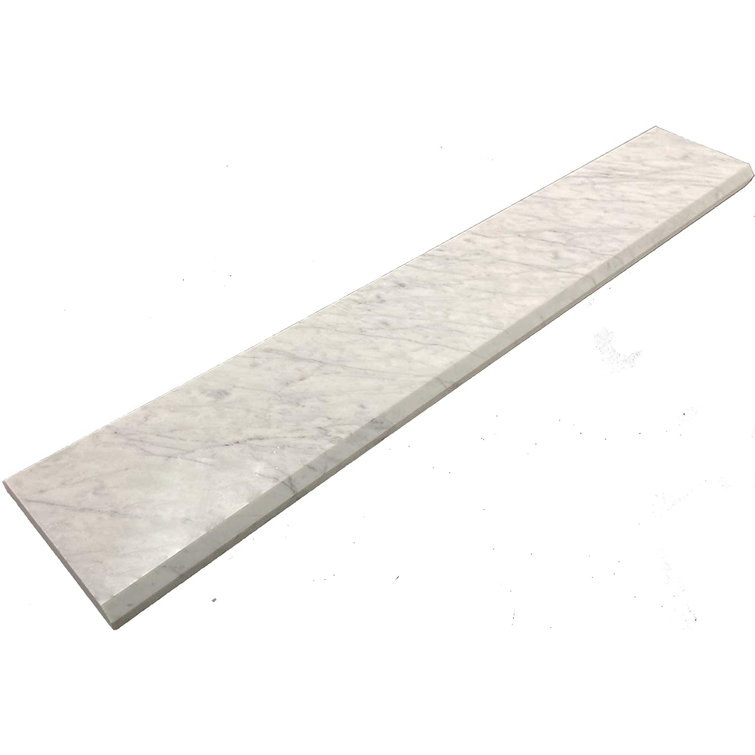 TENEDOS 4"x36" Carrara Marble Threshold Marble Saddle Floor Use Tile